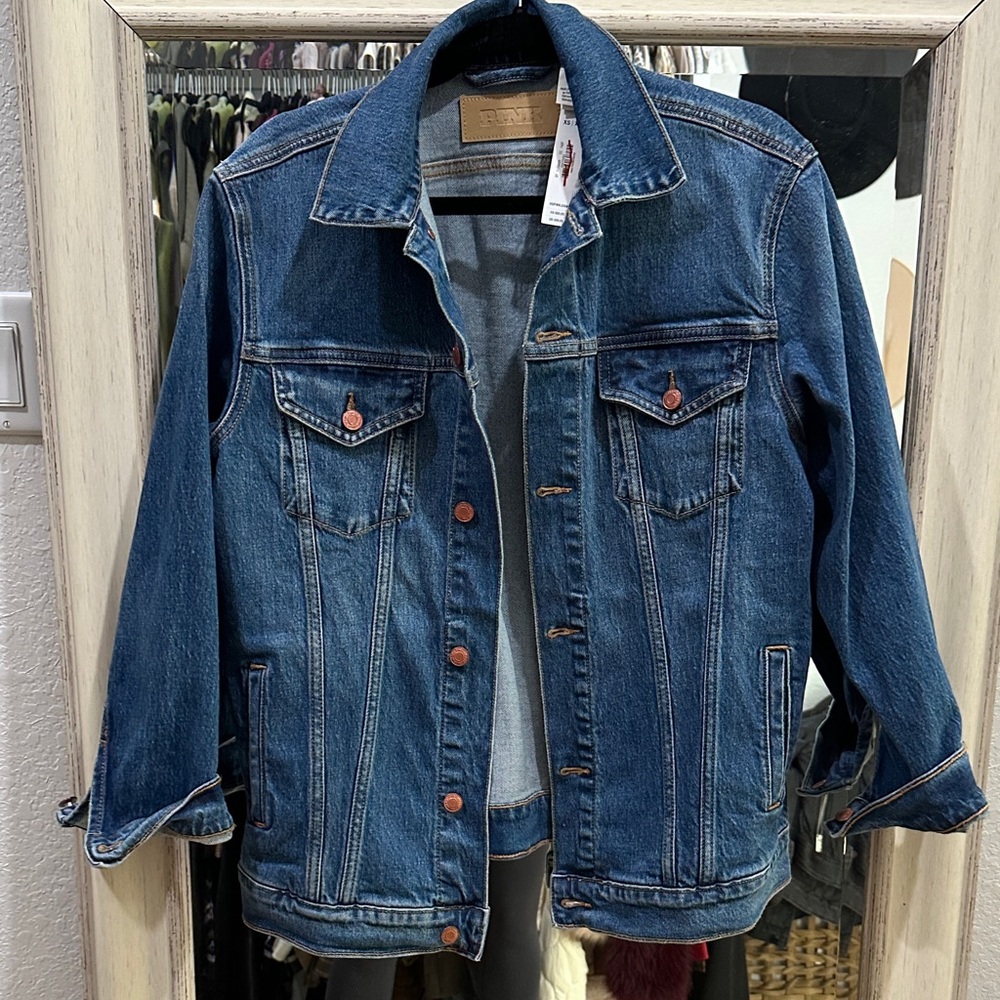 Victoria's Secret Oversized Dark Blue Denim Jacket
